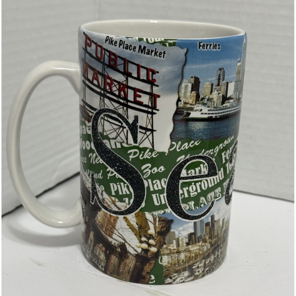 Americaware‎ Ceramic Seattle Mug Pike Place Market Space, Needle, Souvenir